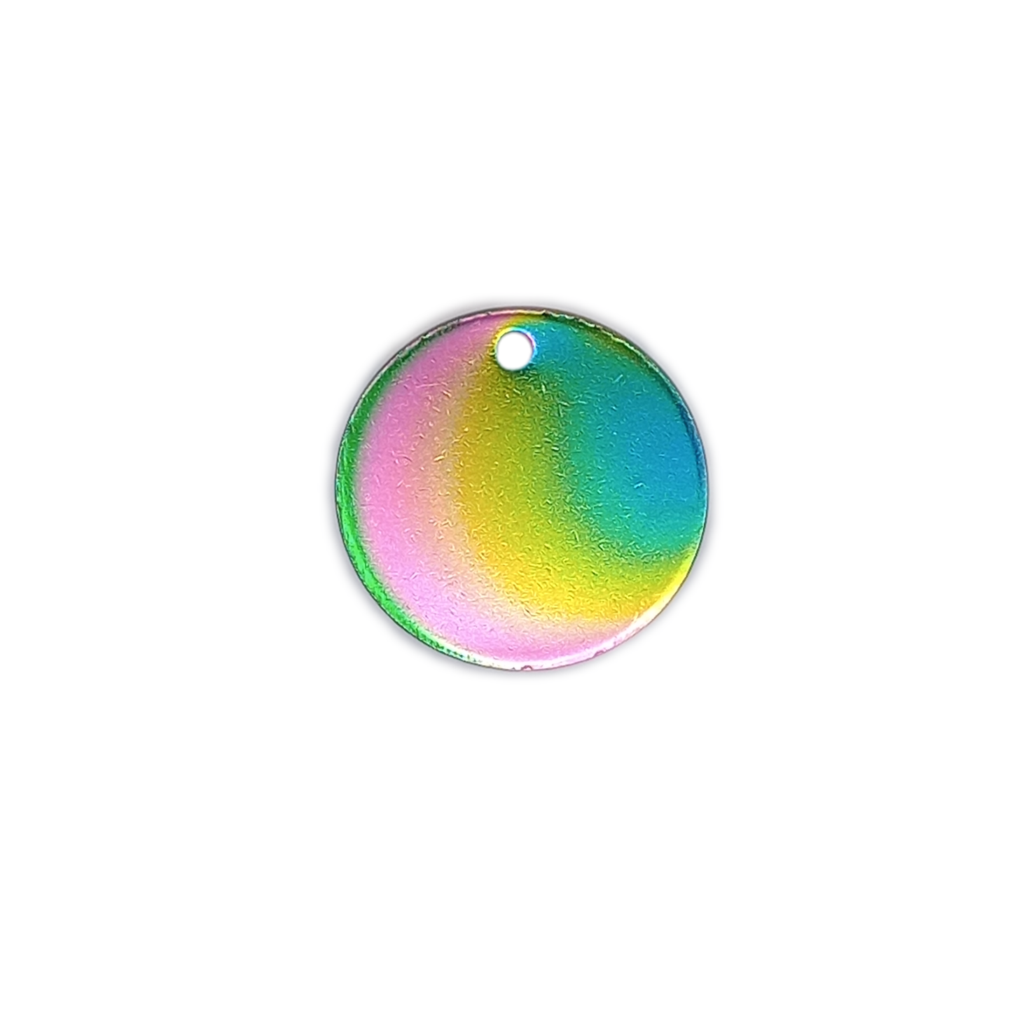 Iridescent Round Pet Tag (20 mm)