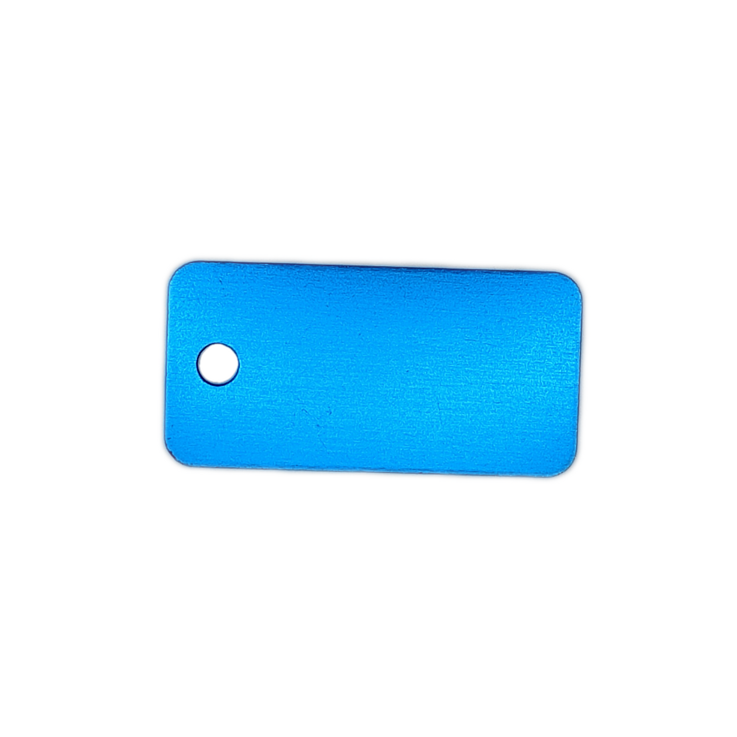 Light Blue Rectangular Pet Tag