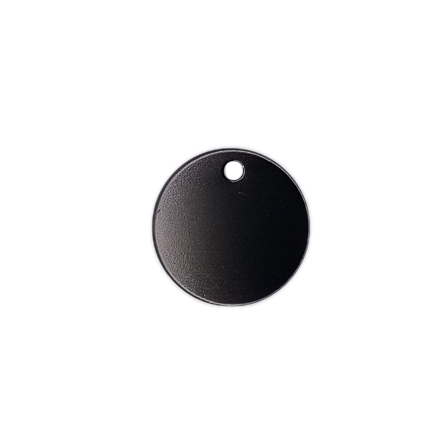 Black Round Pet Tag