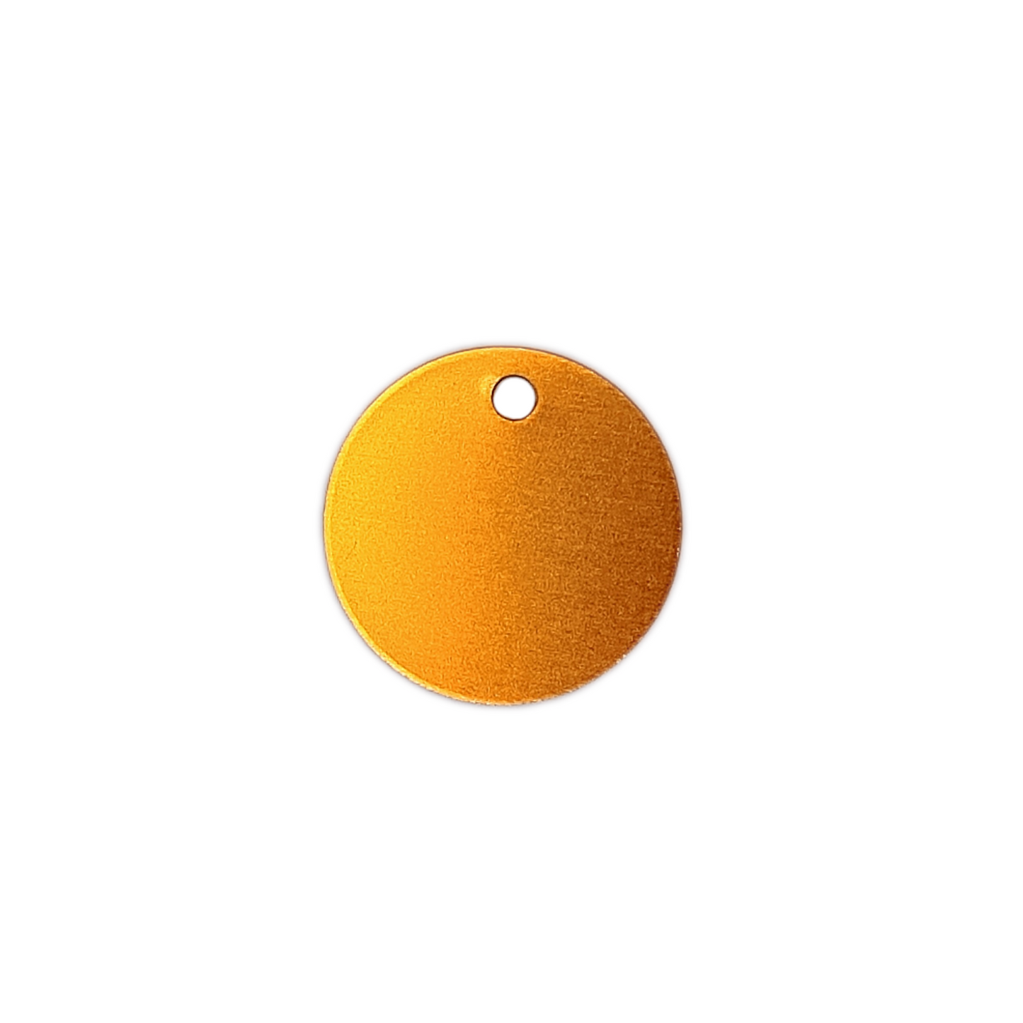 Yellow Round Pet Tag.