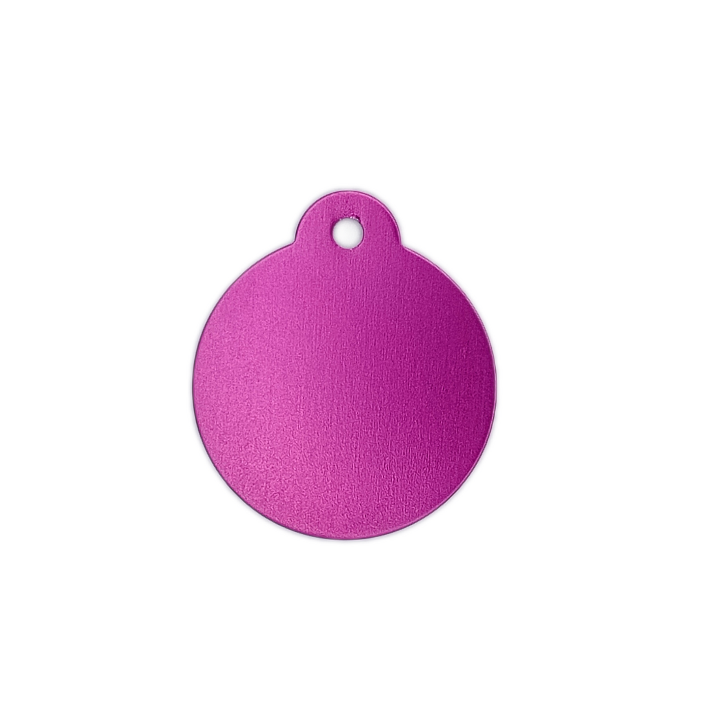 Purple Round Pet Tag 1.25 inch