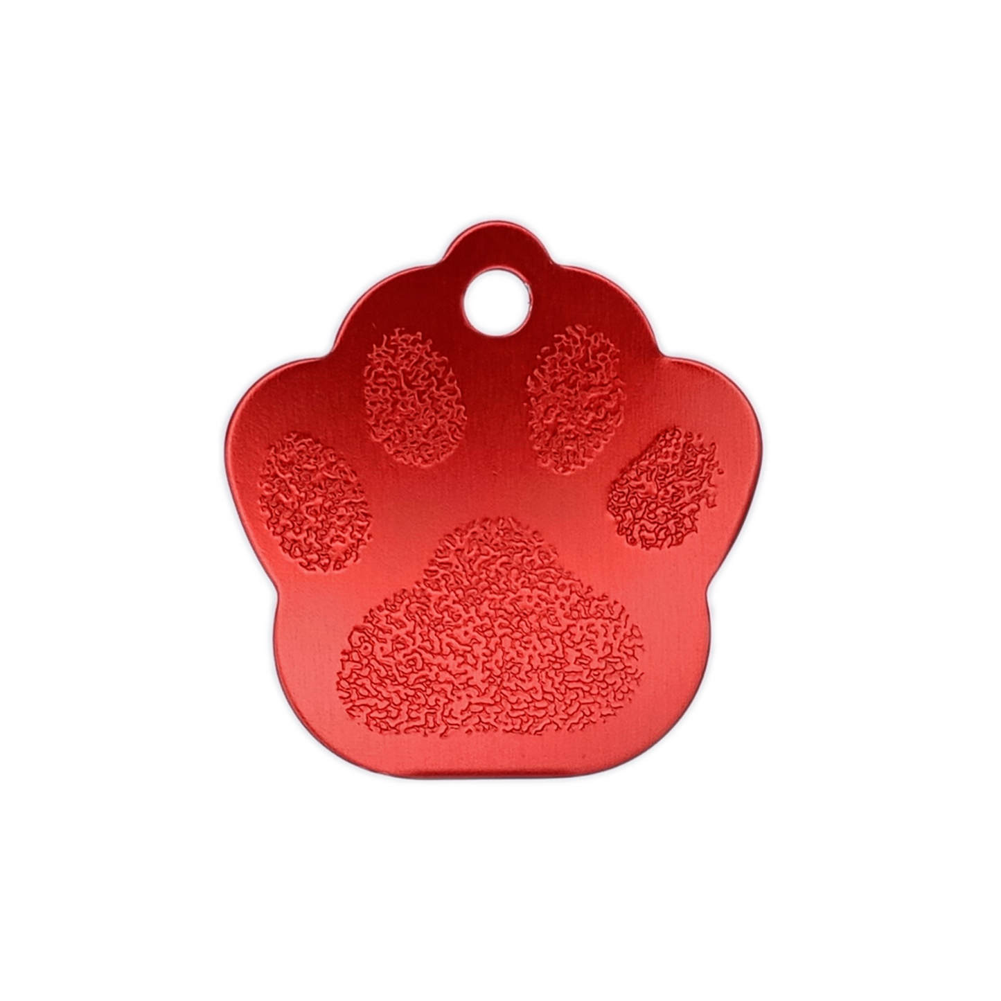 Red Large Paw Pet Tag (1.4 inch)