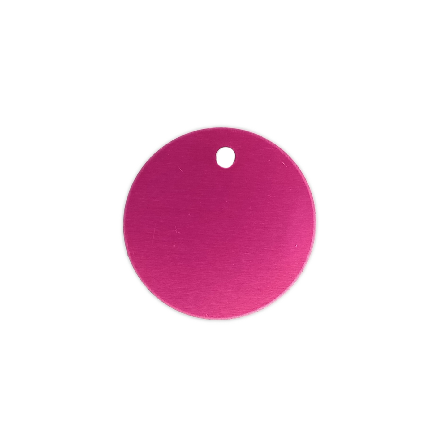 Dark Pink Round Pet Tag (1.4 inch)