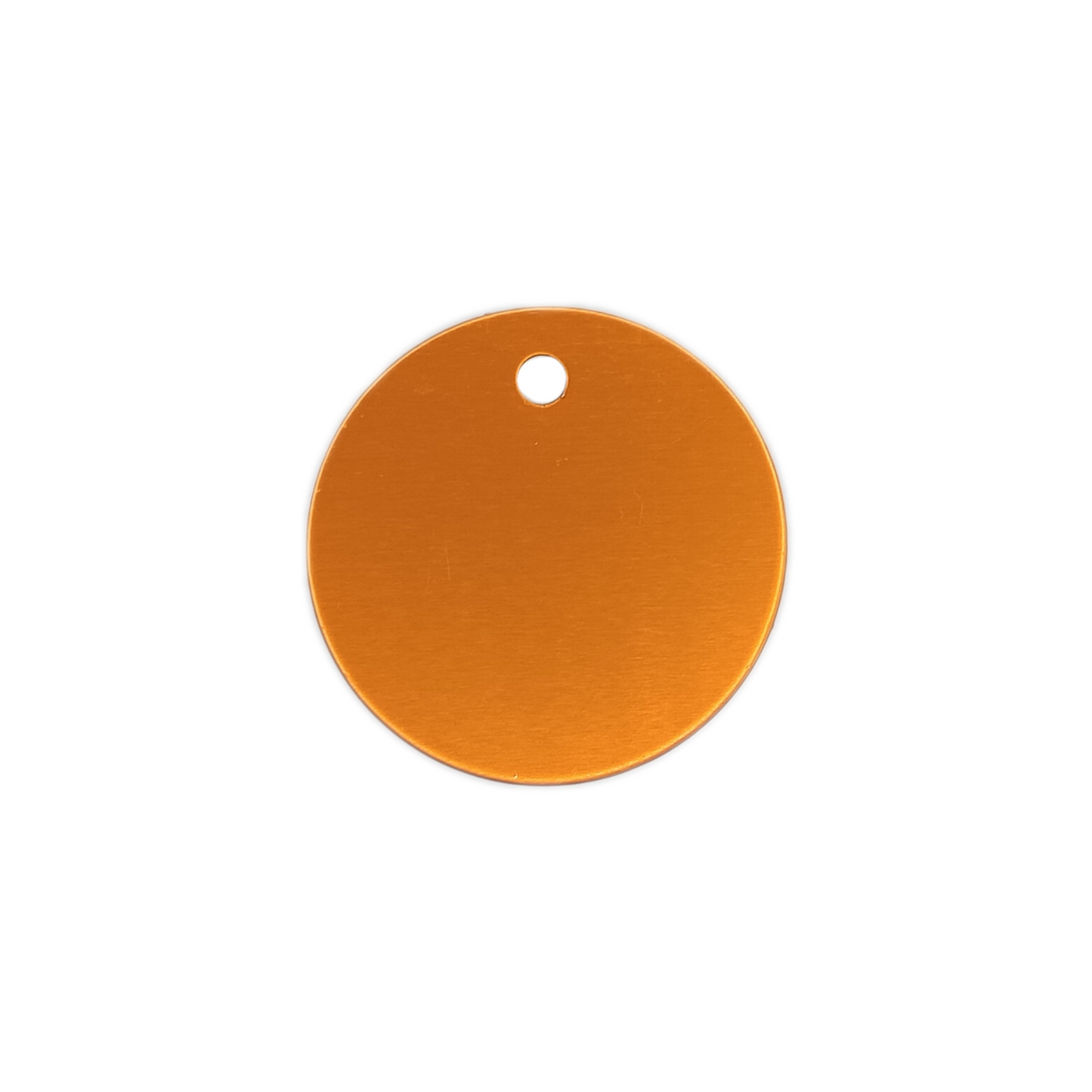 Yellow Round Pet Tag (1.4 inch)