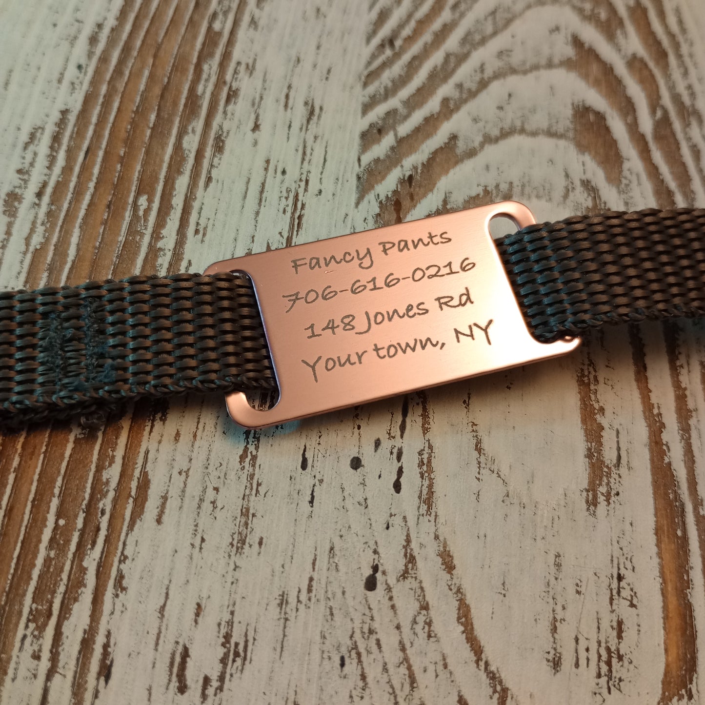 Light Pink Slide-On Pet Tag