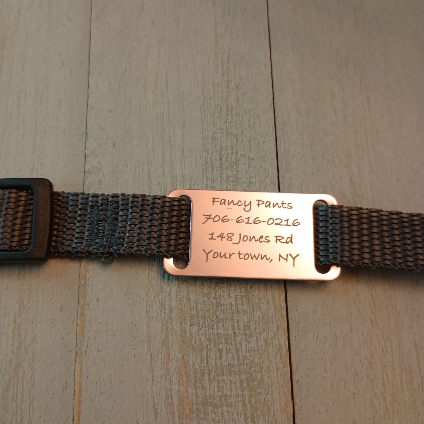 Light Pink Slide-On Pet Tag