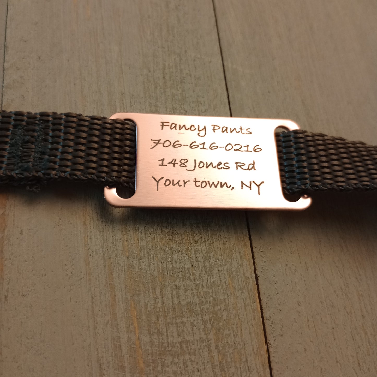 Light Pink Slide-On Pet Tag