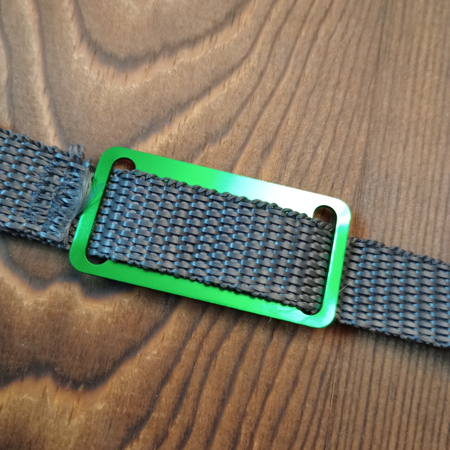 Green Slide-On Pet Tag.