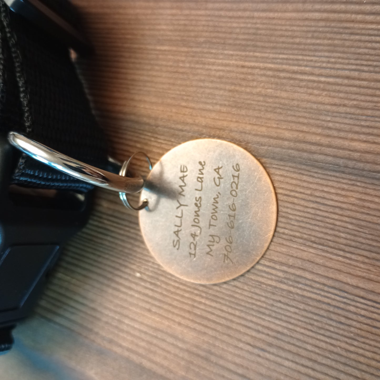 1.3 Inch Brass Round Pet Tag