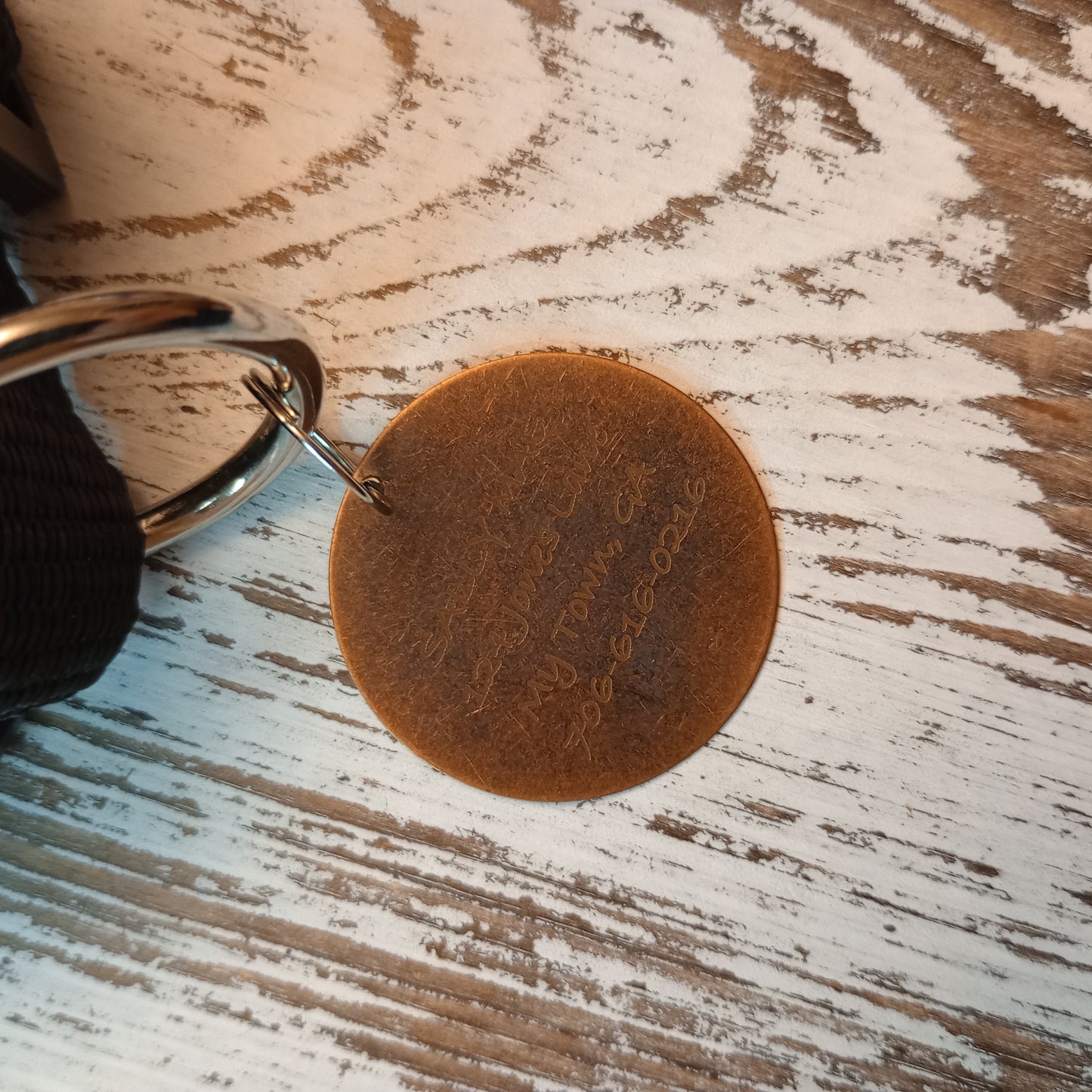 1.3 Inch Brass Round Pet Tag