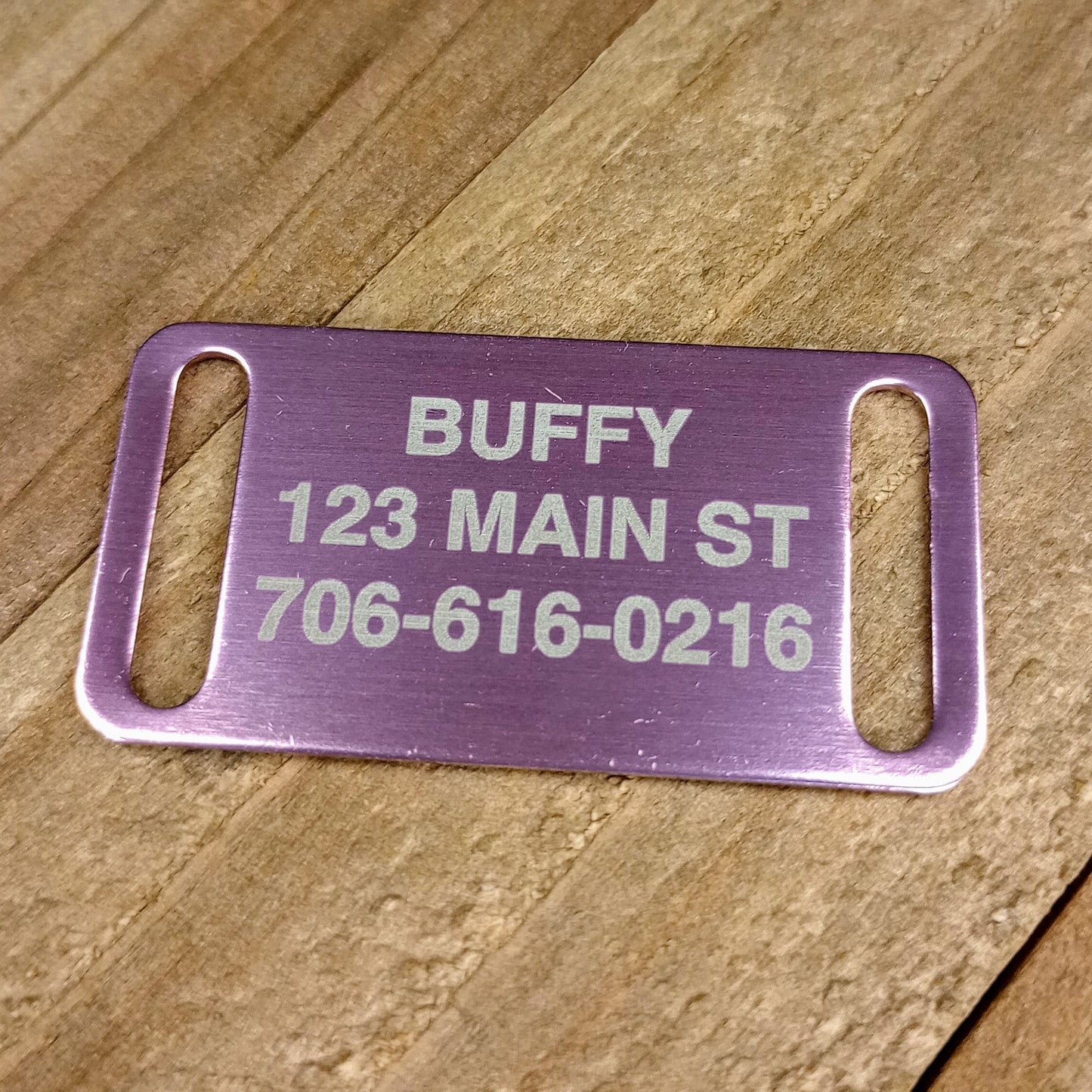 Light Pink Slide-On Pet Tag