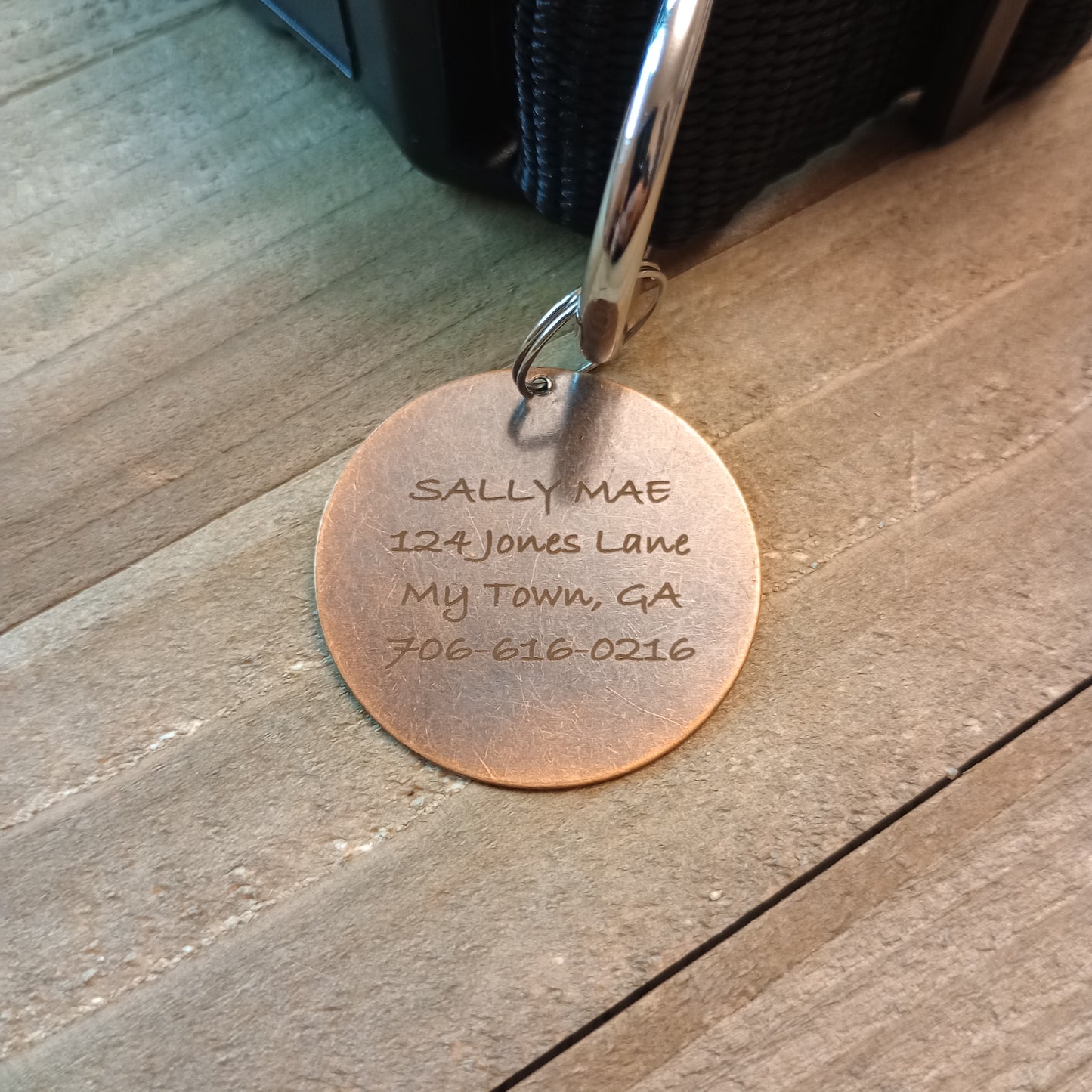 1.3 Inch Brass Round Pet Tag