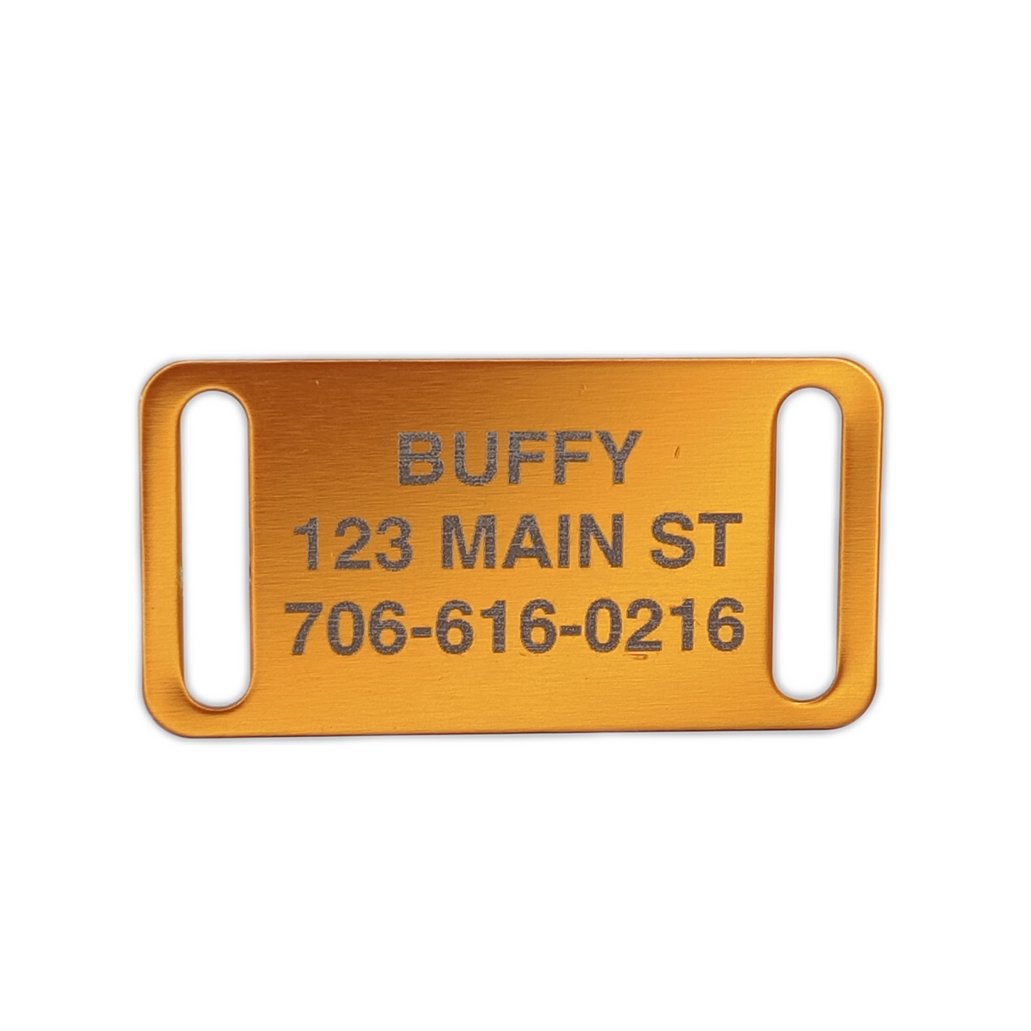 Yellow Slide-On Pet Tag