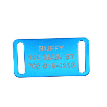 Light Blue Slide-On Pet Tag