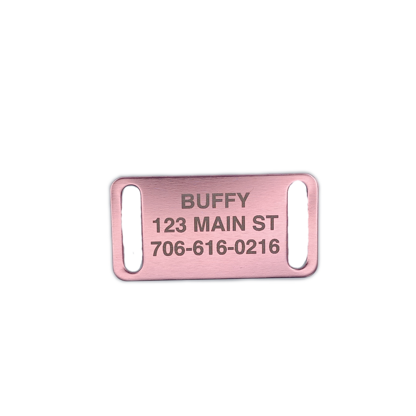 Light Pink Slide-On Pet Tag