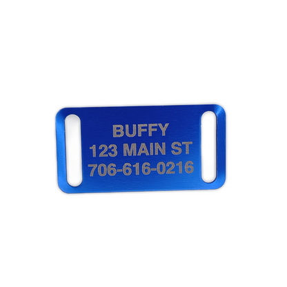 Dark Blue Slide-On Pet Tag