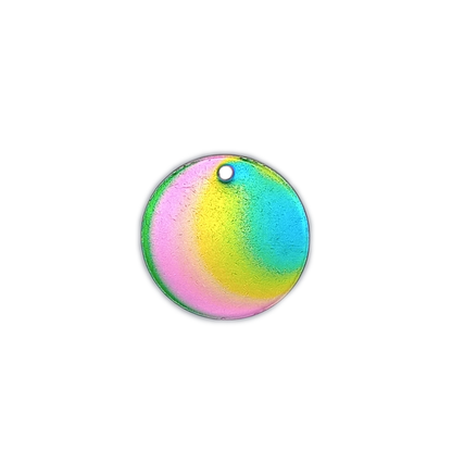 Iridescent Round Pet Tag (20 mm)