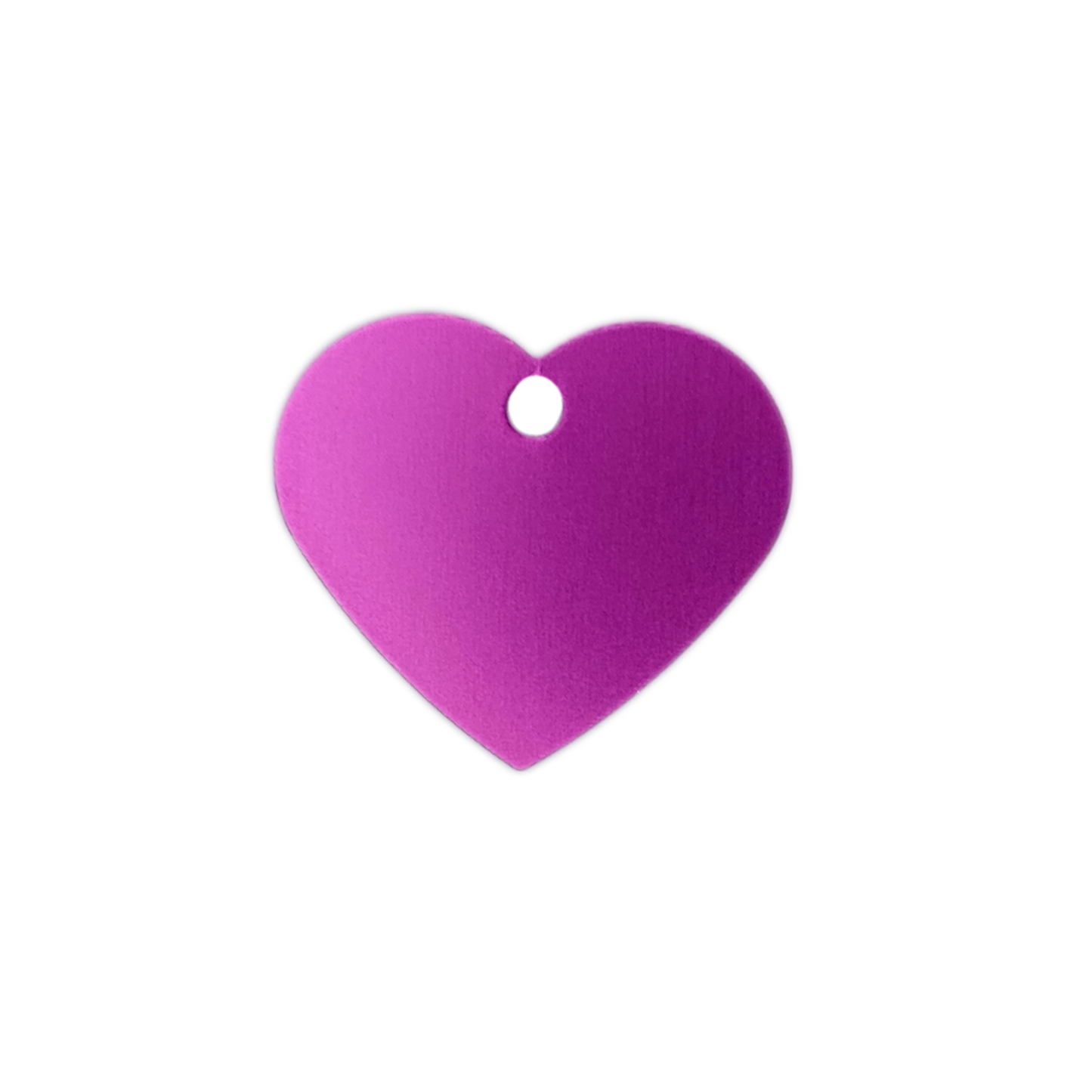 Purple Heart Shaped Pet Tag