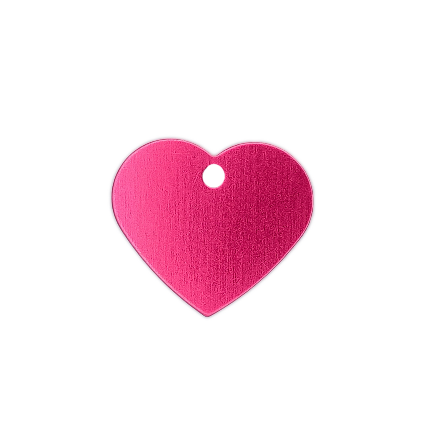 Dark Pink Heart Shaped Pet Tag