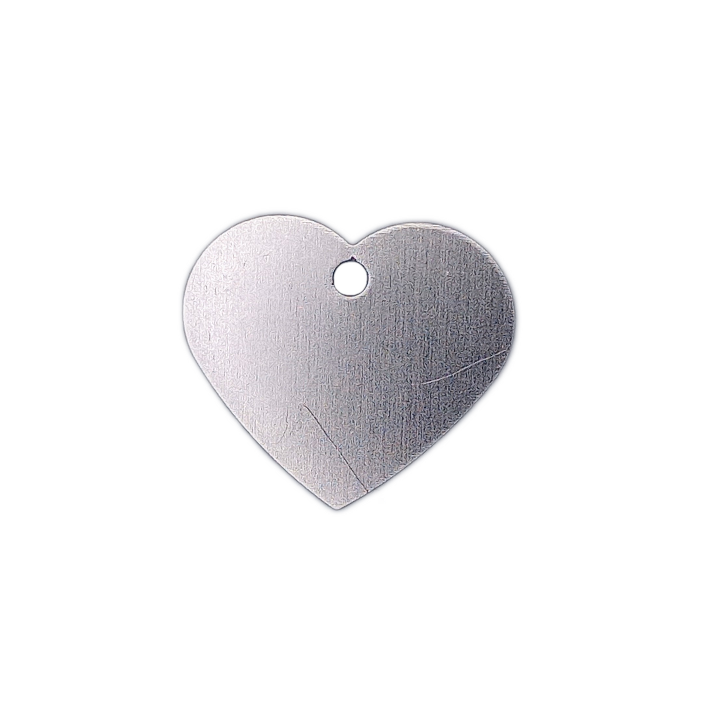 Silver Colored Heart Shaped Pet Tag