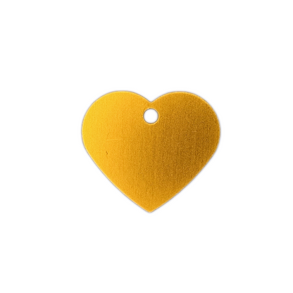 Yellow Heart Shaped Pet Tag