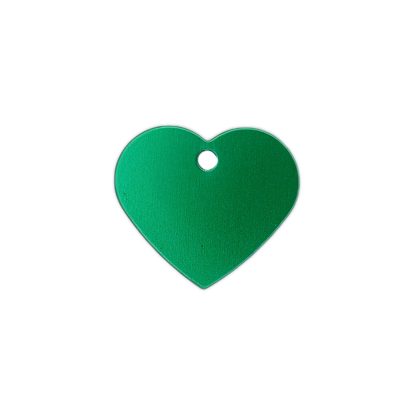 Green Heart Shaped Pet Tag