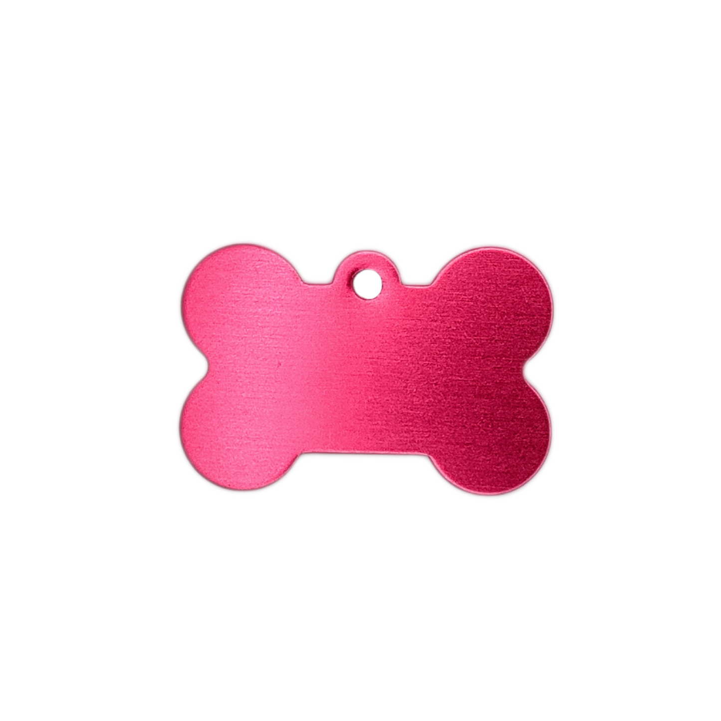 Dark Pink Bone Shaped Pet Tag