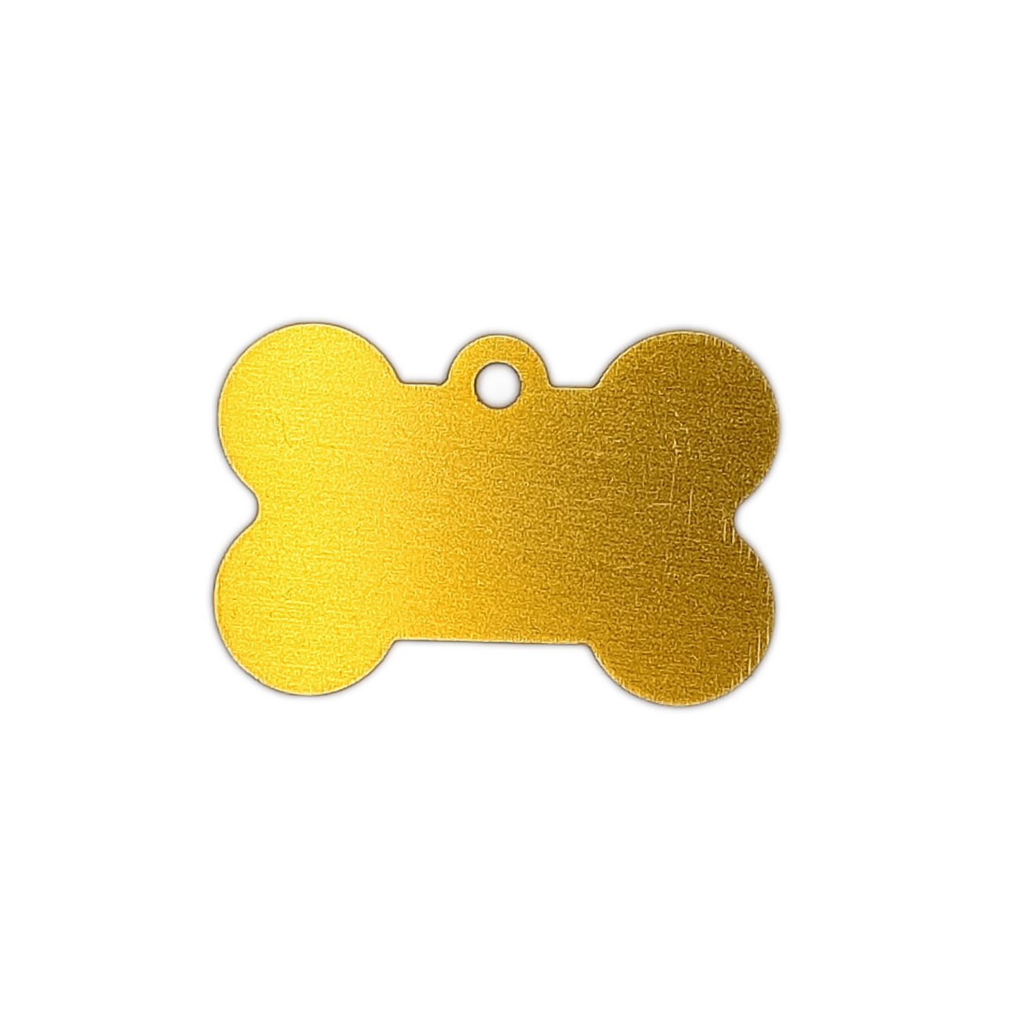 Yellow Bone Shaped Pet Tag