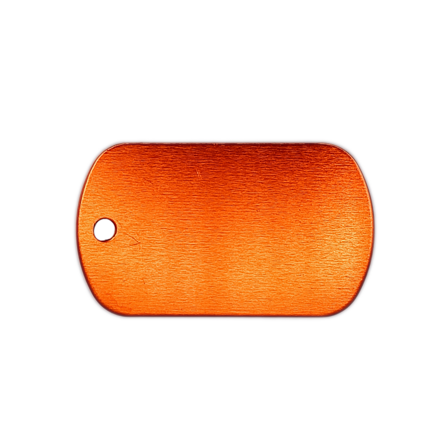 Orange Military Style Pet Tag.