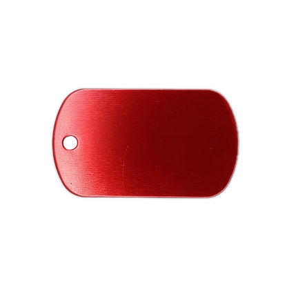 Red Military Style Pet Tag