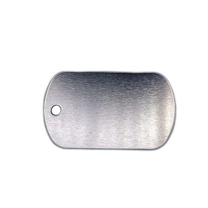 Silver Colored Military Style Pet Tag.