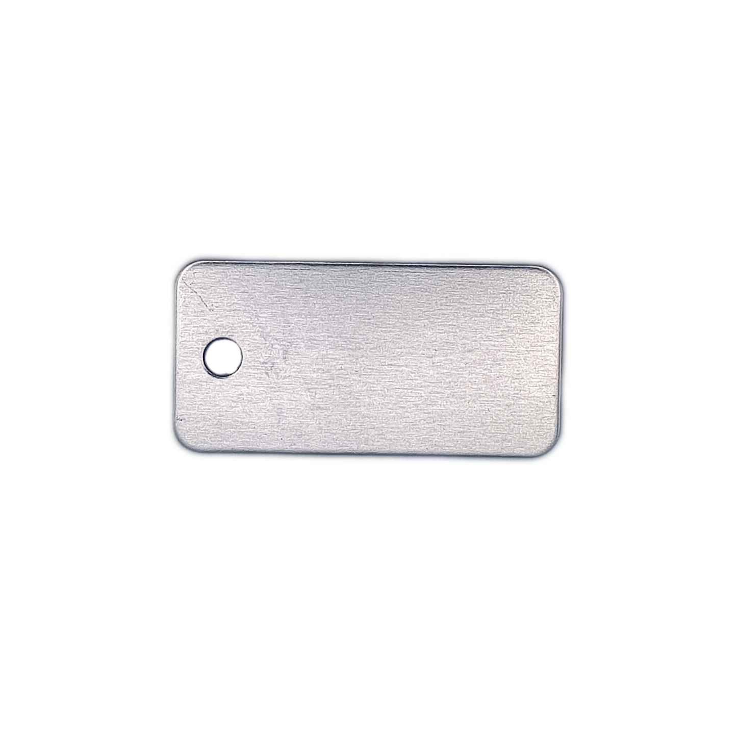 Silver Colored Rectangular Pet Tag