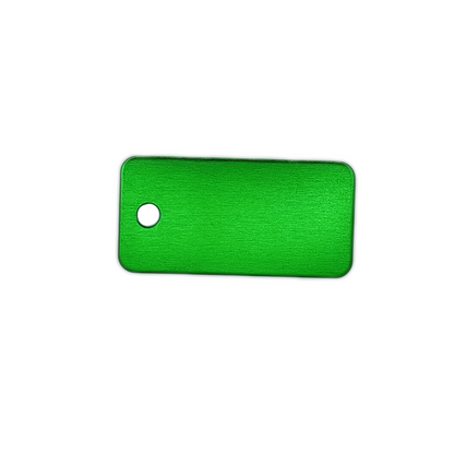 Green Rectangular Pet Tag,