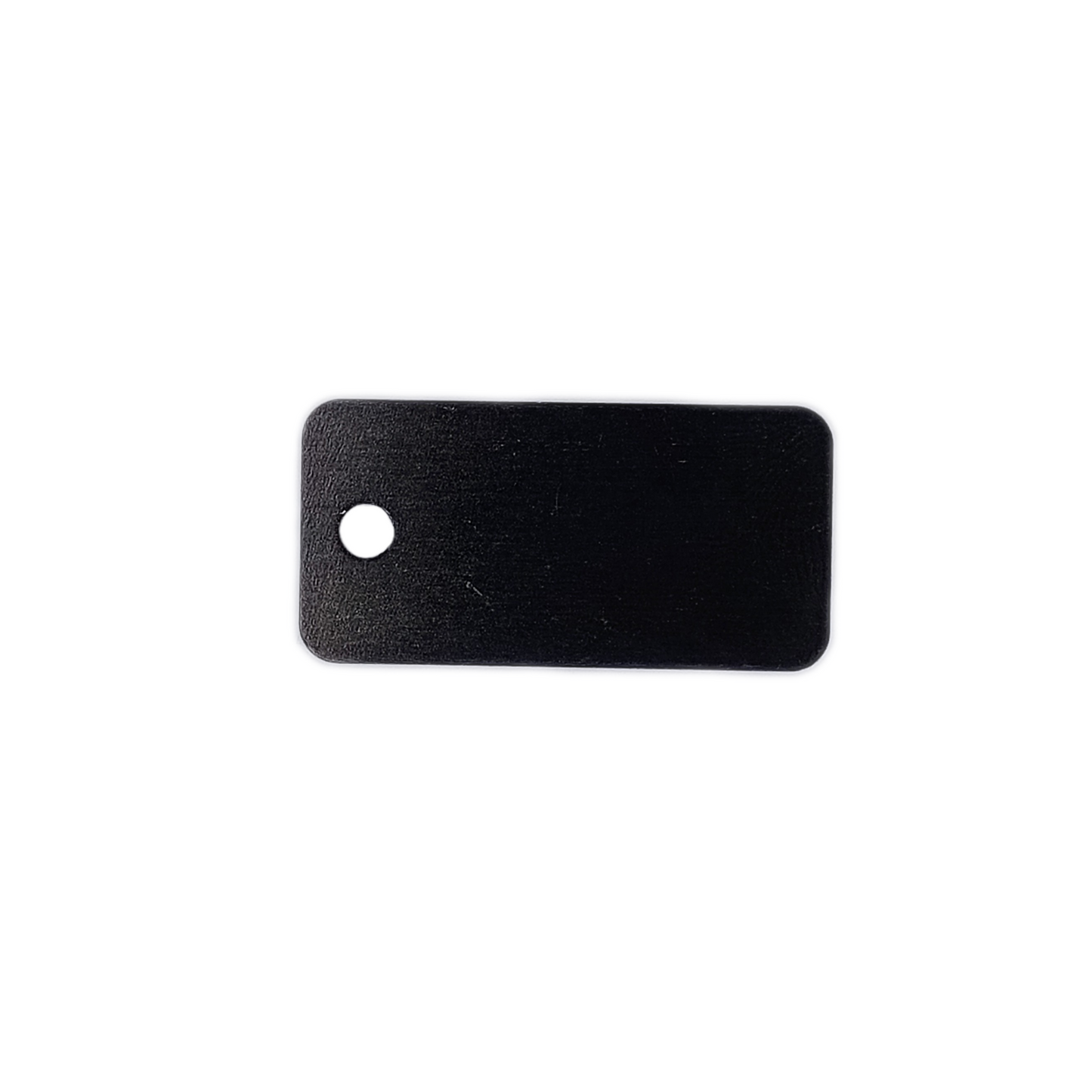 Black Rectangular Pet Tag