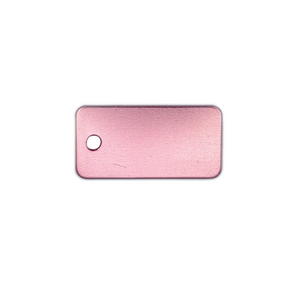 Light Pink Rectangular Pet Tag