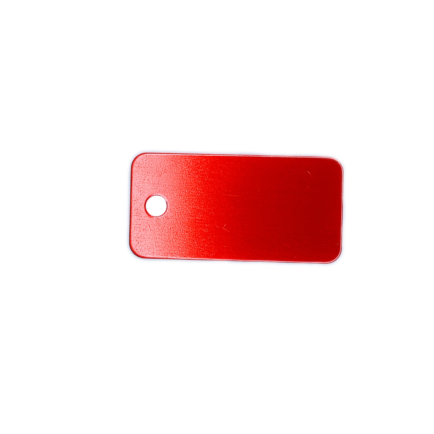 Red Rectangular Pet Tag.