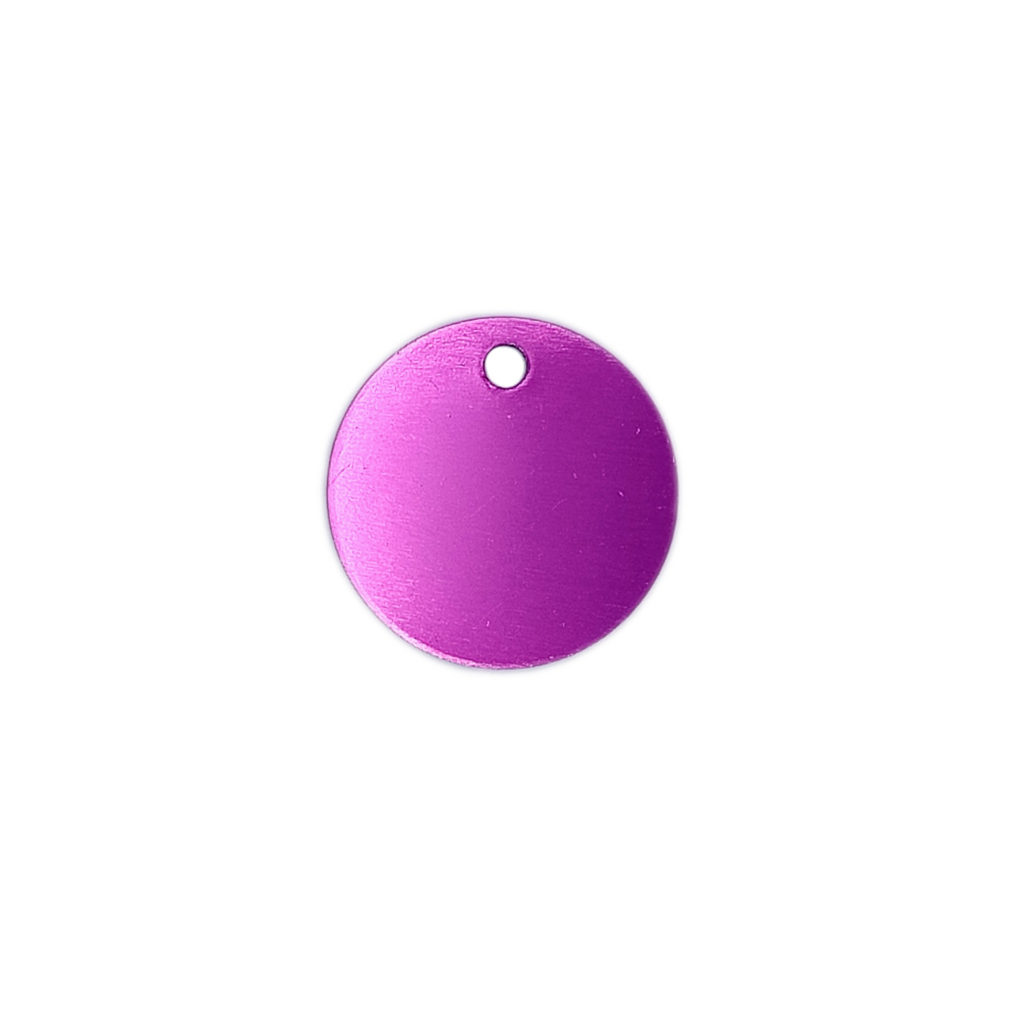 Purple Round Pet Tag