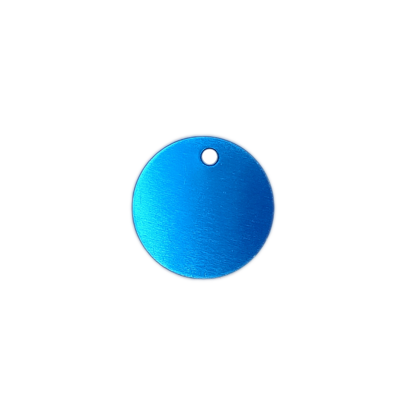 Light Blue Round Pet Tag