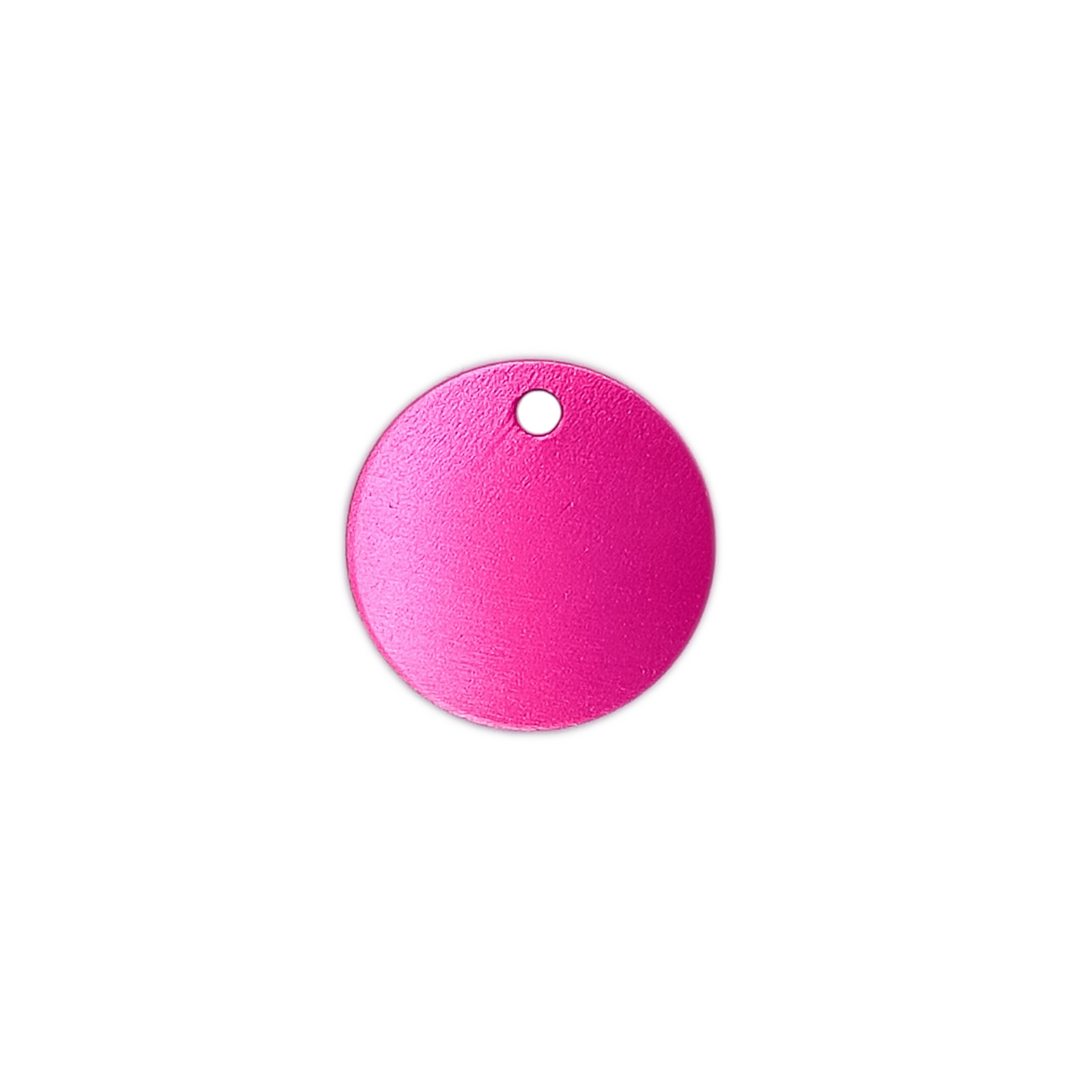 Dark Pink Round Pet Tag