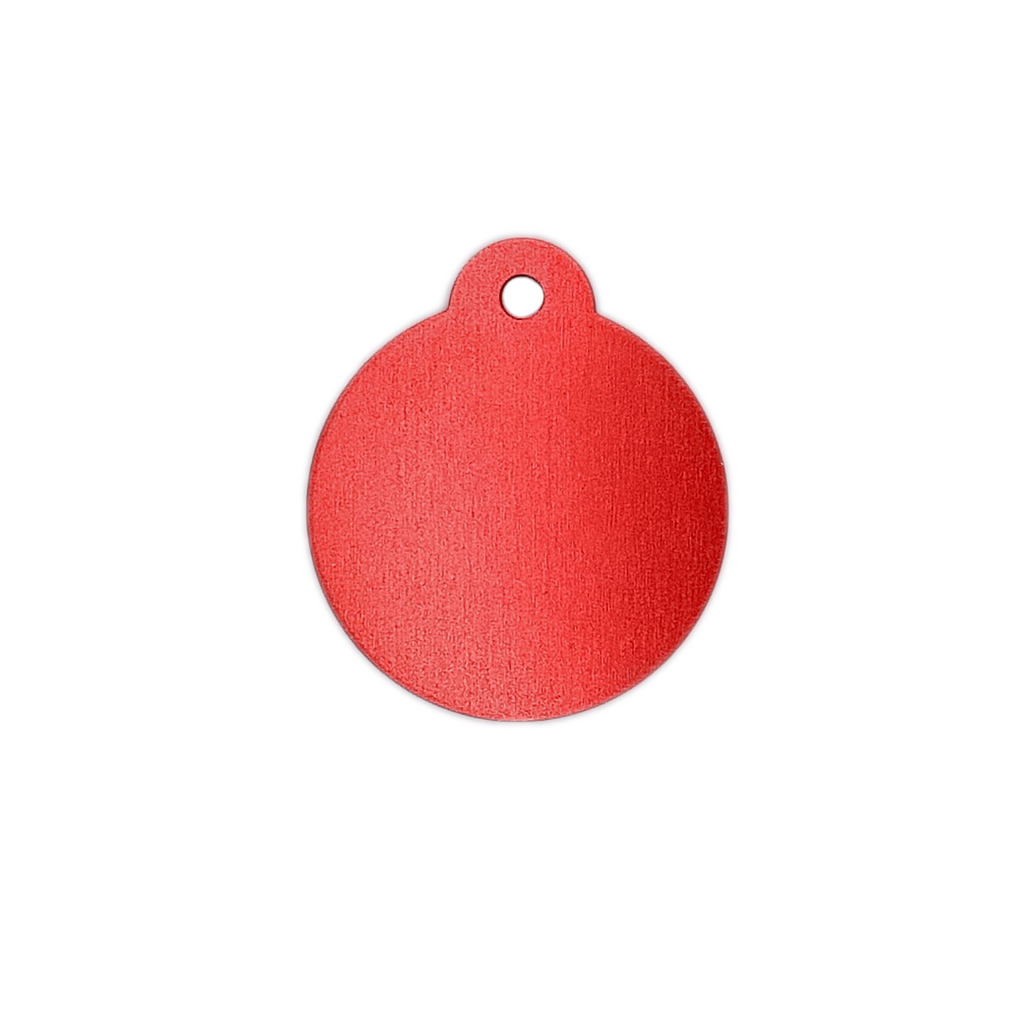 Red Round Pet Tag 1.25 inch