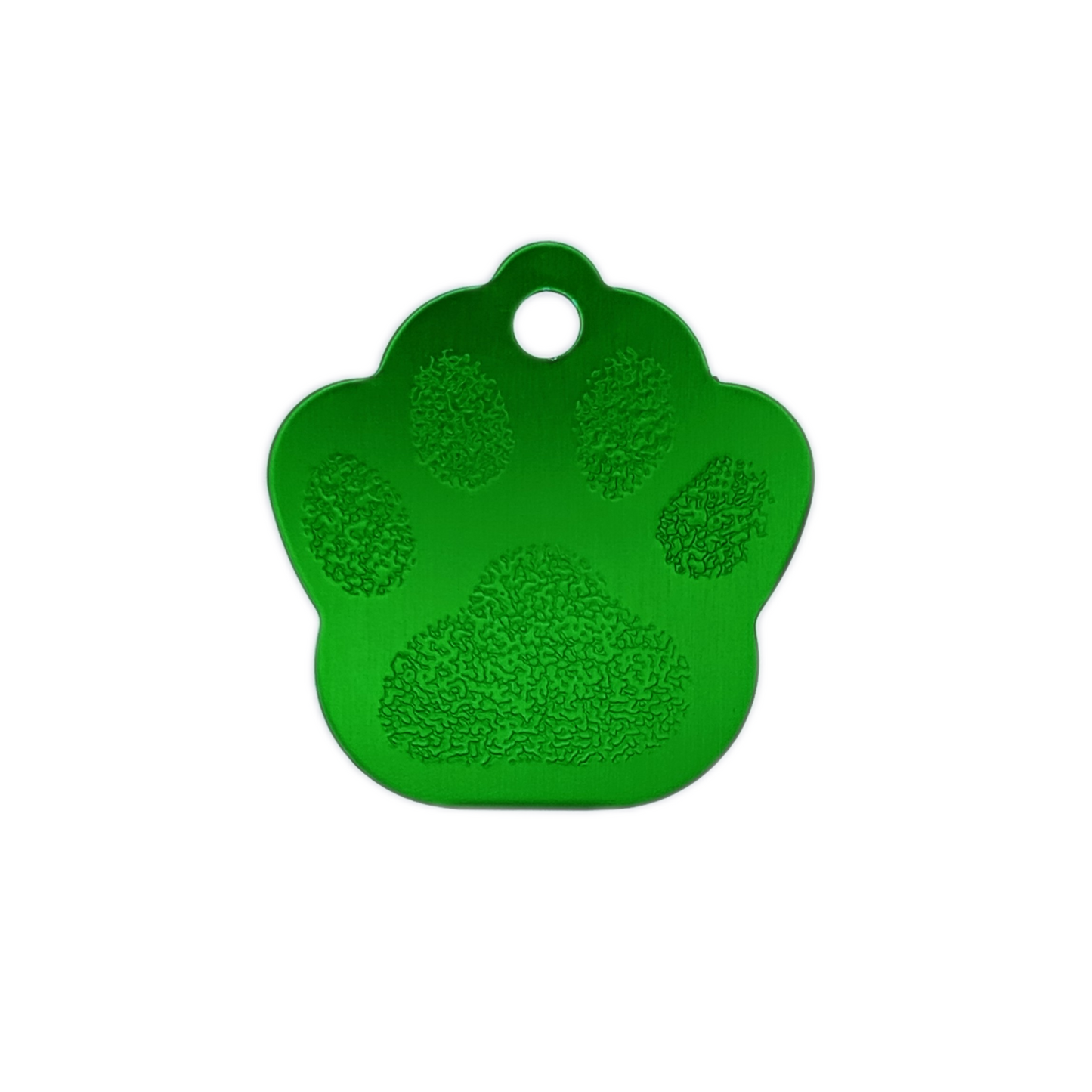 Green Large Paw Pet Tag (1.4 inch)