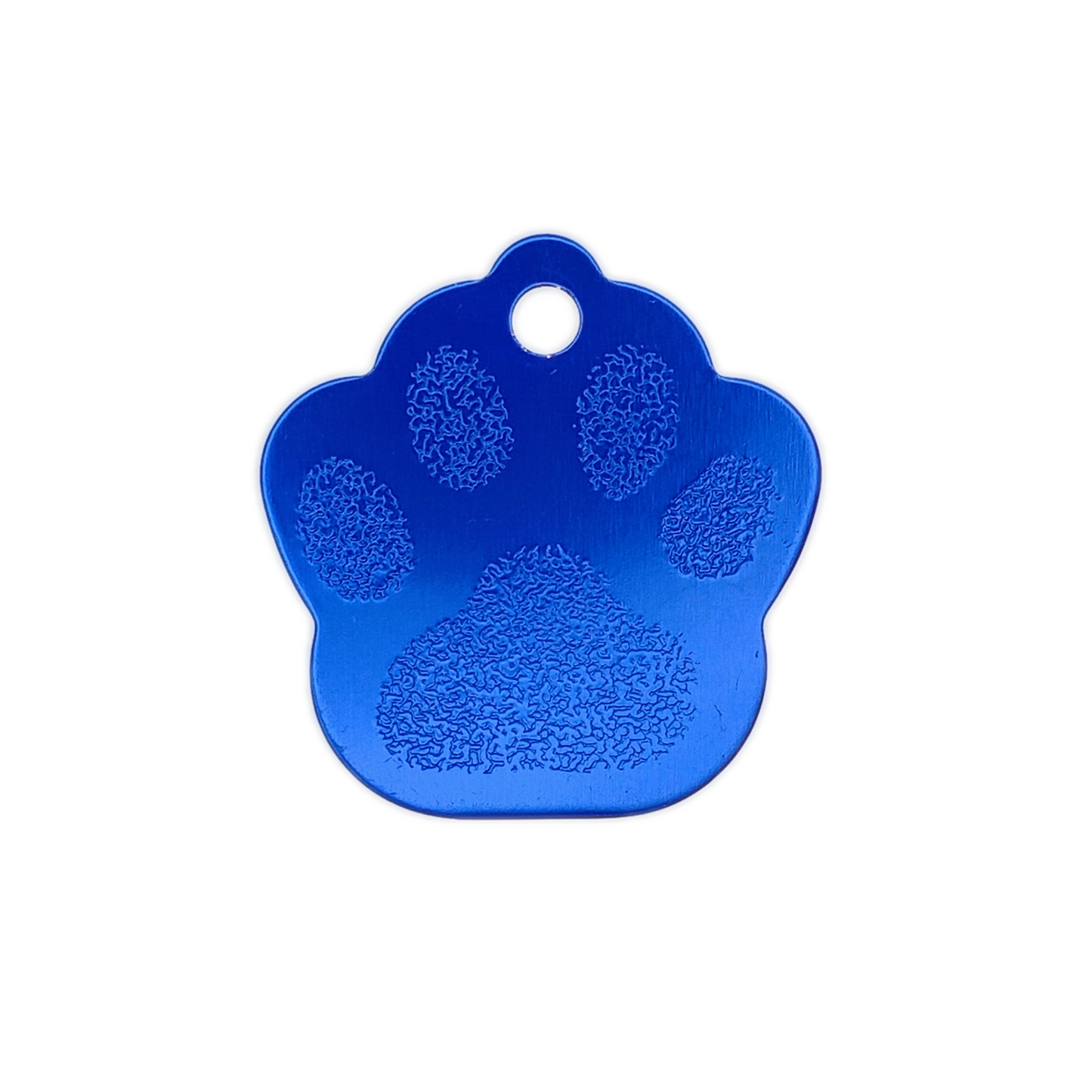 Dark Blue Large Paw Pet Tag (1.4 inch)