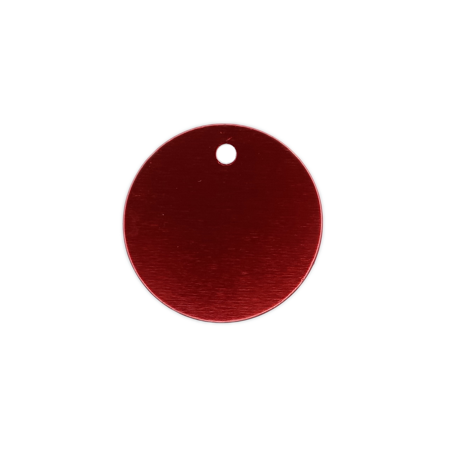 Red Round Pet Tag (1.4 inch)