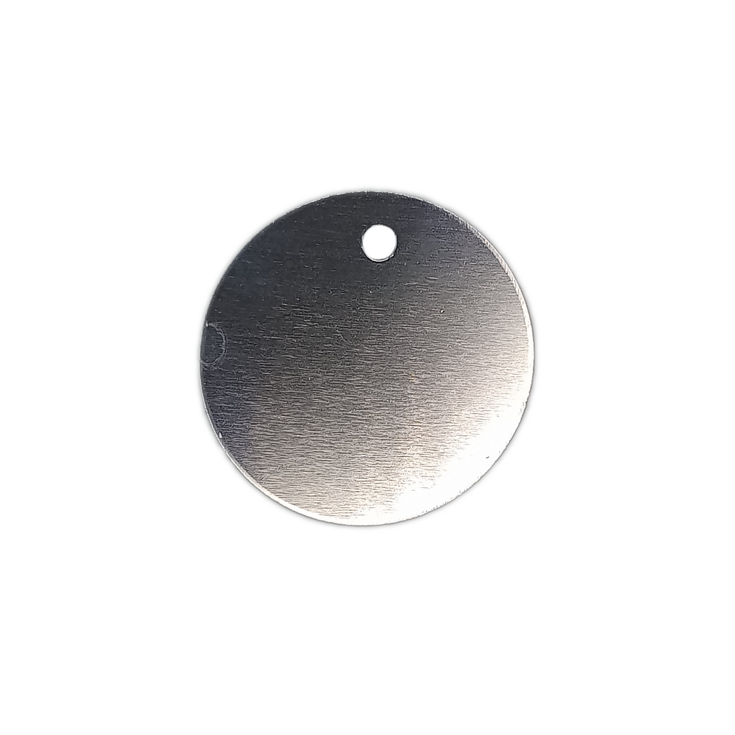 Silver Colored Round Pet Tag (1.4 inch)