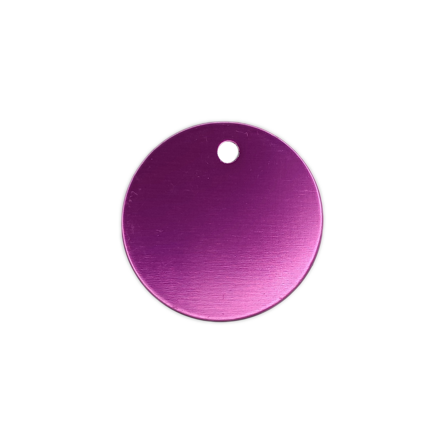 Purple Round Pet Tag (1.4 inch)