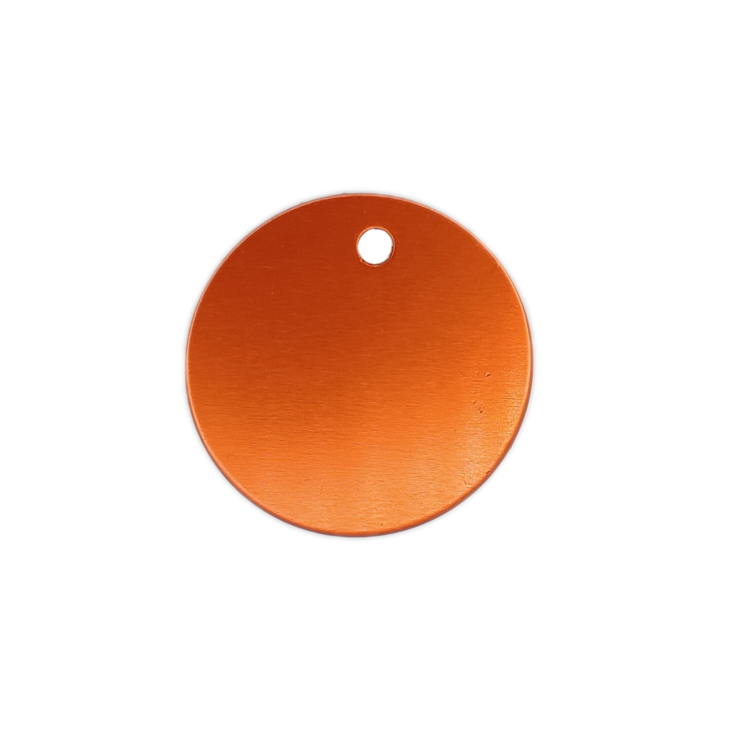 Orange Round Pet Tag (1.4 inch)