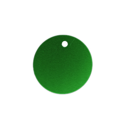 Green Round Pet Tag (1.4 inch)