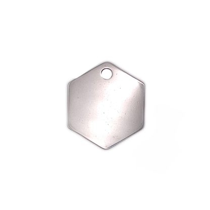 Hexagon Shaped Stainless Steel Pet Tag