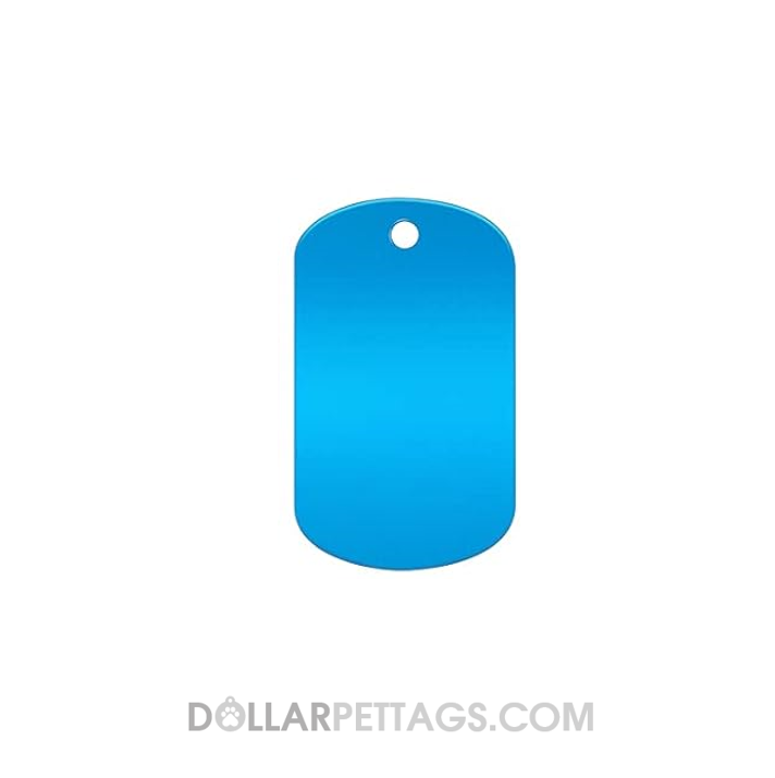 Light Blue Military Style Pet Tag