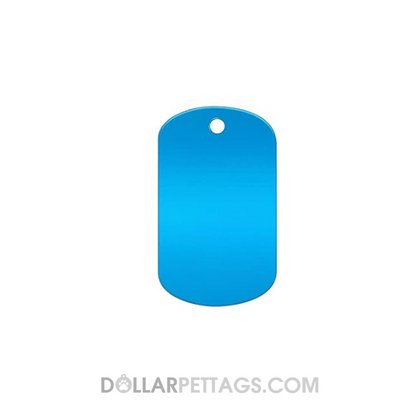 Light Blue Military Style Pet Tag